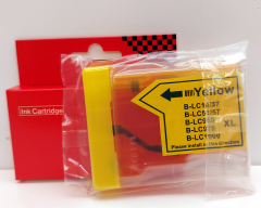 Tintenpatrone komp. zu LC970C/1000C yellow XXL - 37ml