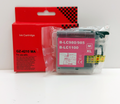 Tintenpatrone kompatibel zu LC980m/LC985m/1100m XL magenta Dulin - 20 ml