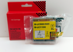 Tintenpatrone kompatibel zu LC980Y/LC985Y/1100Y XL yellow Dulin - 20 ml
